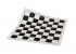 Tablero de ajedrez enrollable de vinilo, blanco / negro